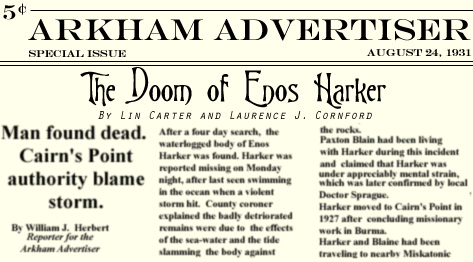 The Doom of Enos Harker by Lin Carter and Laurence J. Cornford